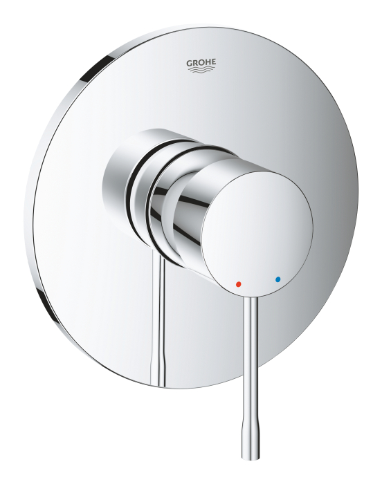 Unitate comanda Grohe 24168001, 1 bar, 163 mm, 12 mm, 1 iesiri, 1 functii palarie dus, 1/2 dimensiune racord, Crom [2]