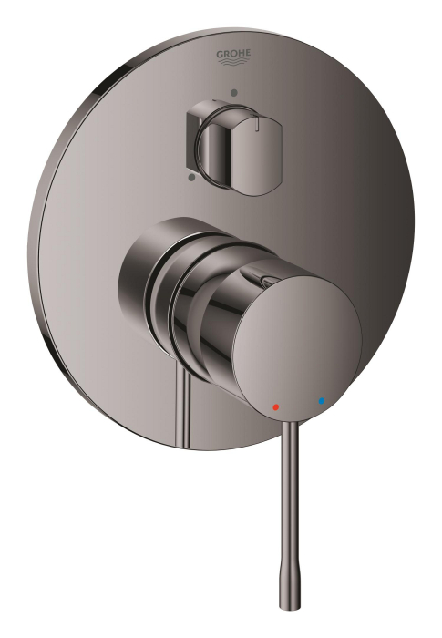 Unitate comanda Grohe 24169A01, Essence, aparenta, 3 iesiri, diverter, necesita valva, lucios, grafit [2]