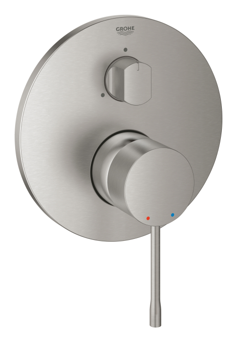 Unitate comanda Grohe 24169DC1, Essence, 3 functii, necesita valva, mat, otel satinat [2]