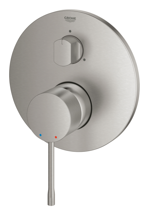 Unitate comanda Grohe 24169DC1, Essence, 3 functii, necesita valva, mat, otel satinat [3]