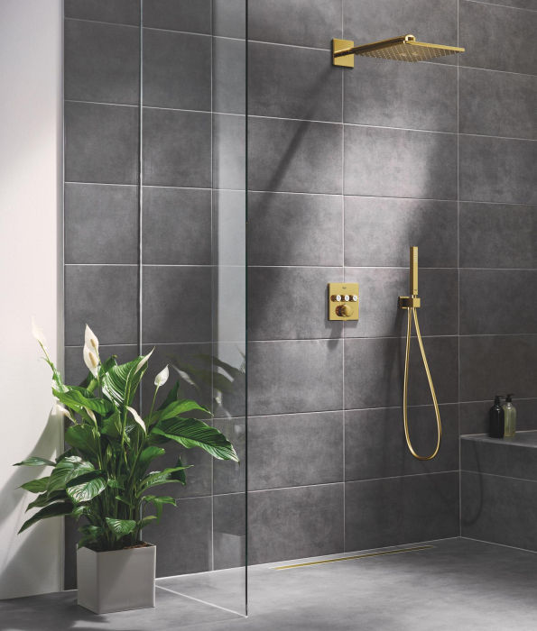 Unitate comanda Grohe 29126GL0, SmartControl, termostat, 3 iesiri, necesita valva, lucios, auriu [5]