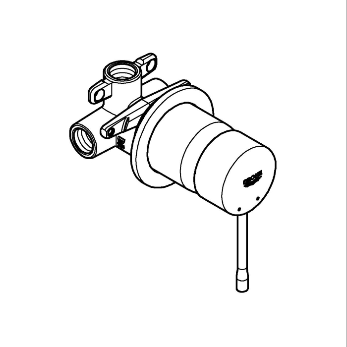 Unitate comanda Grohe 29197DL0, Essence, 2 functii, include valva, mat, cupru [5]