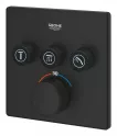 Unitate comanda Grohe SmartControl Cube, aparenta, termostat, 3 iesiri, necesita valva, mat, negru, 102167KF00 [3]