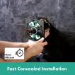 Unitate comanda Hansgrohe DuoTurn E, 2 iesiri, necesita valva, crom, 75417000 [8]
