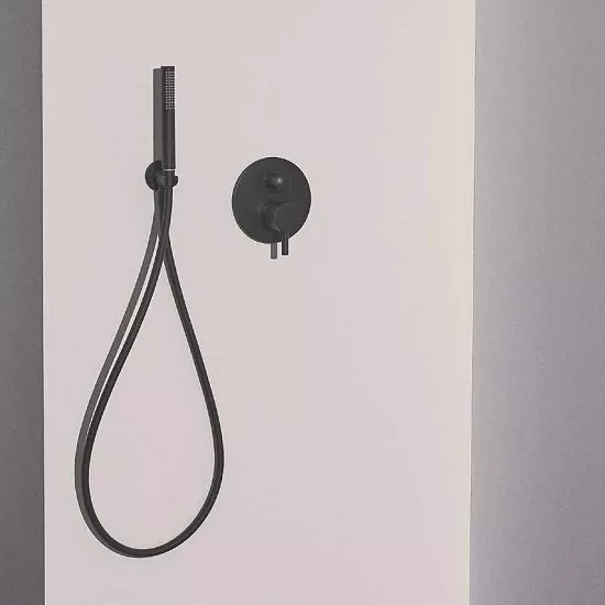 Unitate comanda Ideal Standard Ceraline A6939XG, 1/2'', diverter, 2 iesiri, valva inclusa, mat, negru [3]