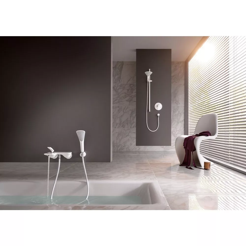 Unitate comanda Kludi Balance 526559175, 1/2'', monocomanda, 1 iesire, necesita set fixare, alb [5]