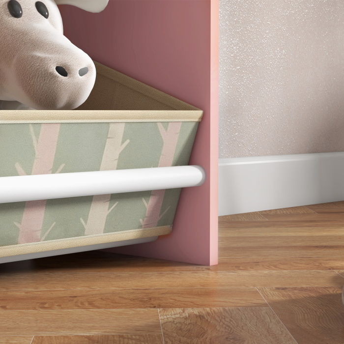  Unitate de depozitare a jucariilor pentru copii sertare rafturi detasabile pentru dormitorul copiilor sufragerie decor pentru cresa roz [9]