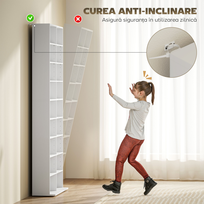  Unitate de depozitare pentru 640 CD-uri/360 DVD-uri/430 Blu-ray - Alb [6]