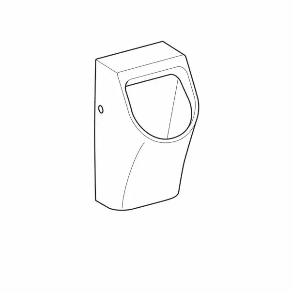 Urinal Geberit Smyle, suspendat, alimentare spate, alb, 500.254.01.1 [7]