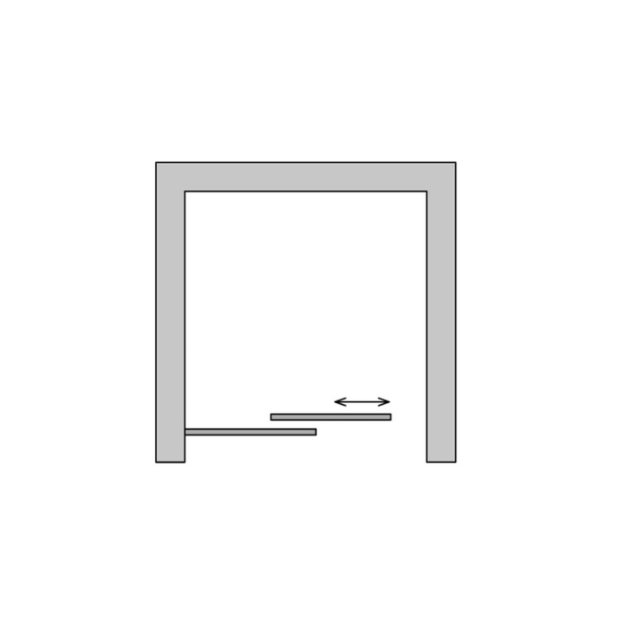 Usa culisanta dus sticla securizata formata din 2 elemente, 100x190 cm, Sanswiss Ocelia [6]