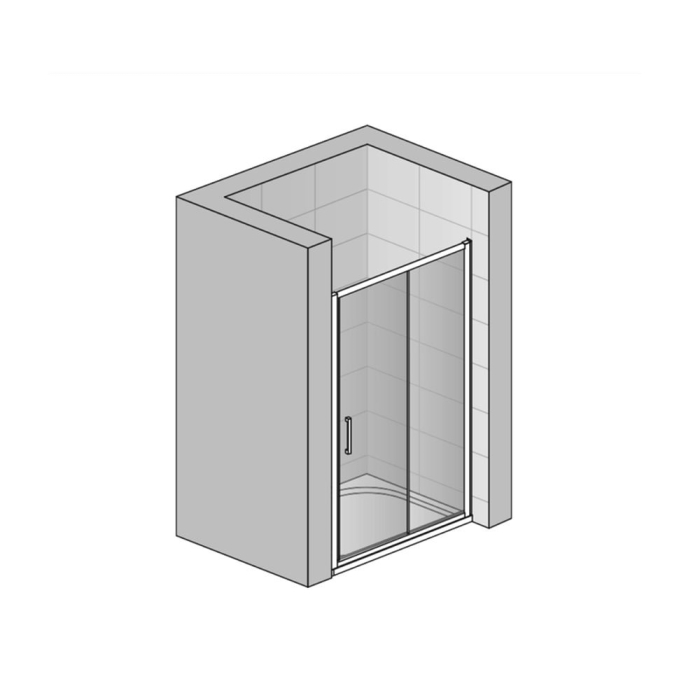 Usa culisanta dus sticla securizata formata din 2 elemente, 100x190 cm, Sanswiss Ocelia [5]