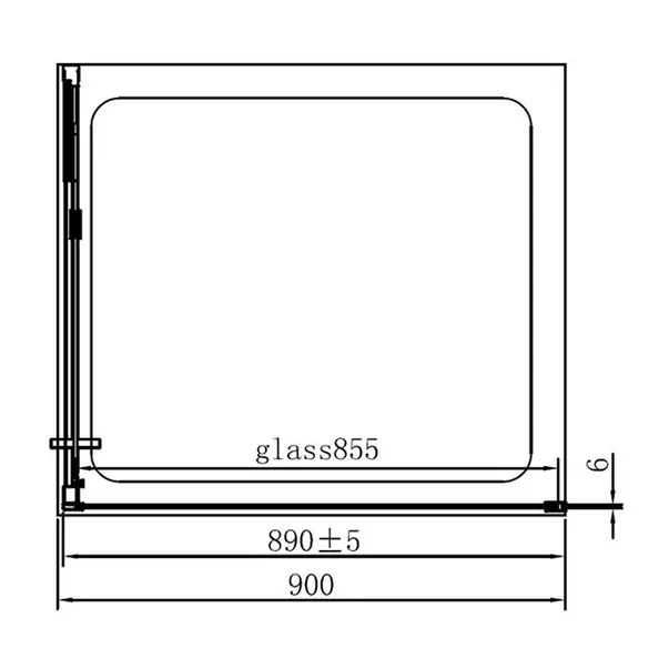 Usa de nisa pivotanta Mediterraneo Anda 90 cm sticla 6 mm crom [5]