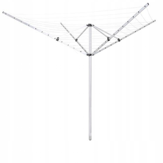 Uscator haine rotativ 50 m fir, 4 brate aluminiu, inaltime reglabila 180-200 cm, pliabil, suport fixare sol inclus [5]