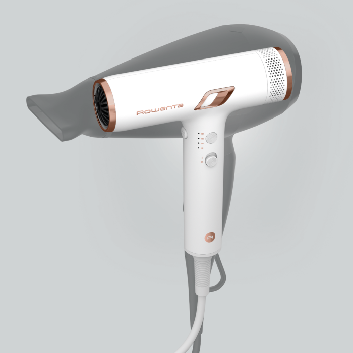 Uscator de par compact Rowenta Nano HY8140F0, 1700W, 3 trepte de viteza, 3 trepte de temperatura, duza de concentrare, difuzor volum, generator de ioni, flux de aer rece, grilaj detasabil, perie de cu [10]