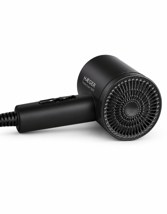 Uscator de par HAEGER Glamour Fold, Motor 2000W, maner pliabil, 2 viteze, 2 temperaturi, Cool Shot, Gri [5]