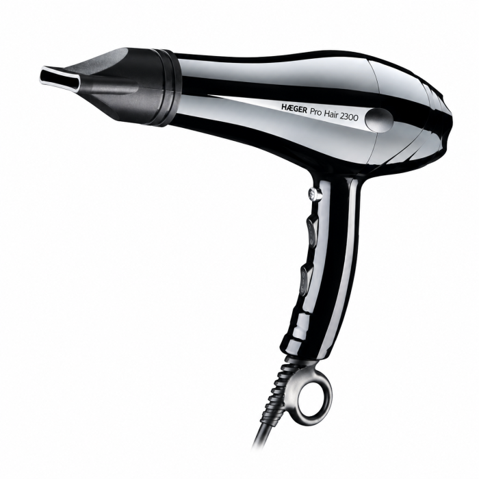 Uscator de par HAEGER PRO HAIR, Putere 2300 W, Motor DC profesional, 2 viteze, 3 nivele de temperatura, Concentrator si difuzor incluse, Negru [6]