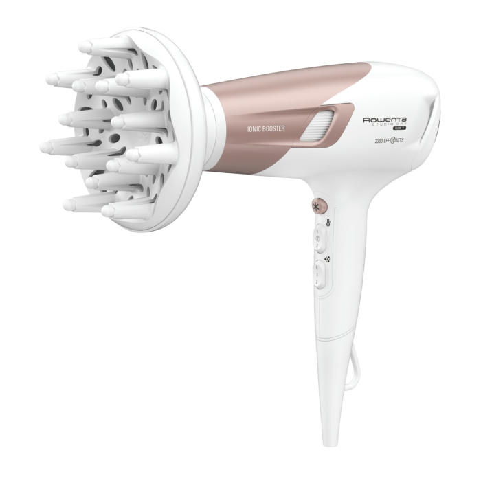 Uscator de par Rowenta Studio Dry Glow CV5830F0, 2300W, 2 trepte viteza, 3 trepte temperatura, tehnologie Thermo Control, alb [2]