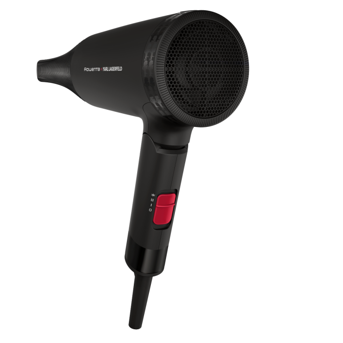 Uscator de par ROWENTA x Karl Lagerfeld Express Style CV184LF0, 1600 W, 2 trepte de temperatura, invelis Keratin & Glow, concentrator, negru [10]