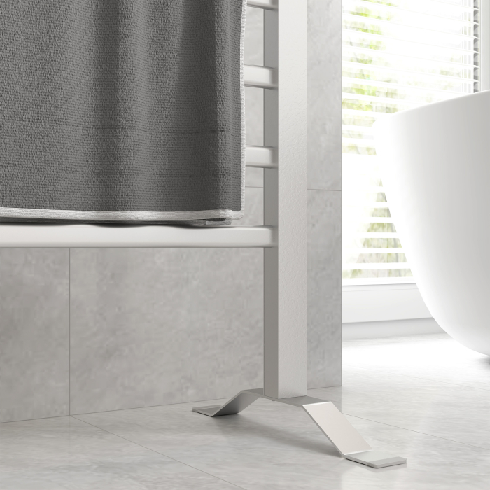  Uscator Electric pentru Prosoape de Podea sau Perete 150W cu Temporizator 2-4 Ore, 53x35x90 cm, Argintiu [9]