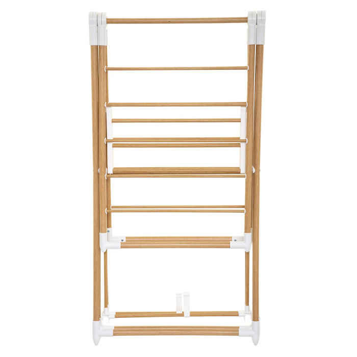 Uscator rufe 5Five Bara cu aripi laterale, efect lemn, ABS si spuma PVC, 138x51x90 cm, maro [3]