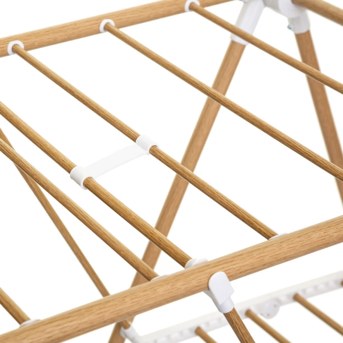 Uscator rufe 5Five Bara cu aripi laterale, efect lemn, ABS si spuma PVC, 138x51x90 cm, maro [4]