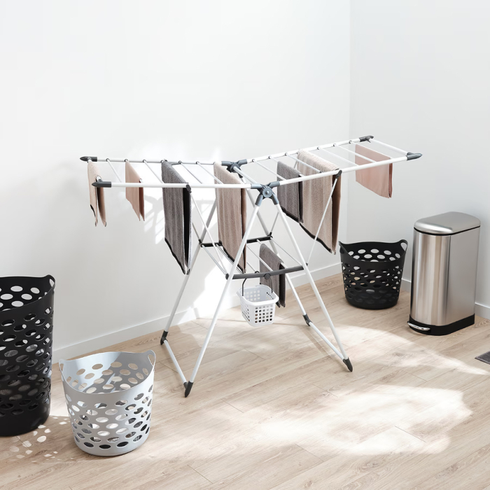 Uscator rufe 5Five Sinai cu lungime de uscare 15 m, otel si polipropilena, 150x61x96 cm, gri [2]