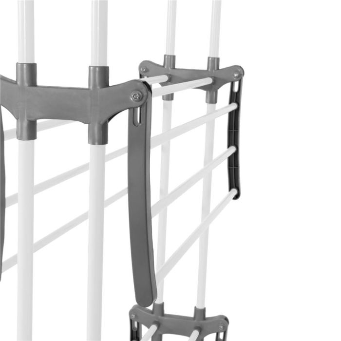 Uscator vertical pentru rufe, mobil si pliabil, cu doua umerase, 75x57x170cm, sarcina 20kg [11]