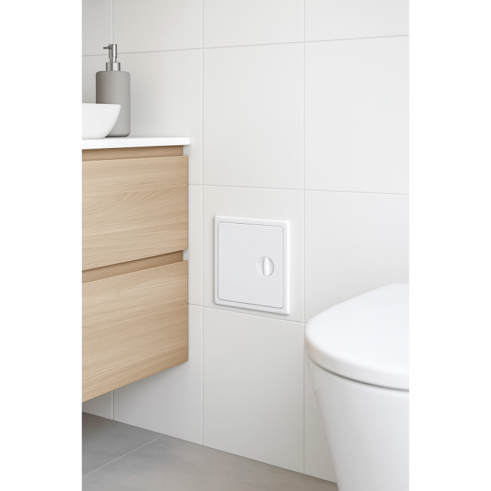 Usita de vizitare si acces VentEurope LT2030P, 200x300 mm, grosime 10 mm, Plastic ABS, Montaj cu suruburi autoforante / adeziv, Alb [2]