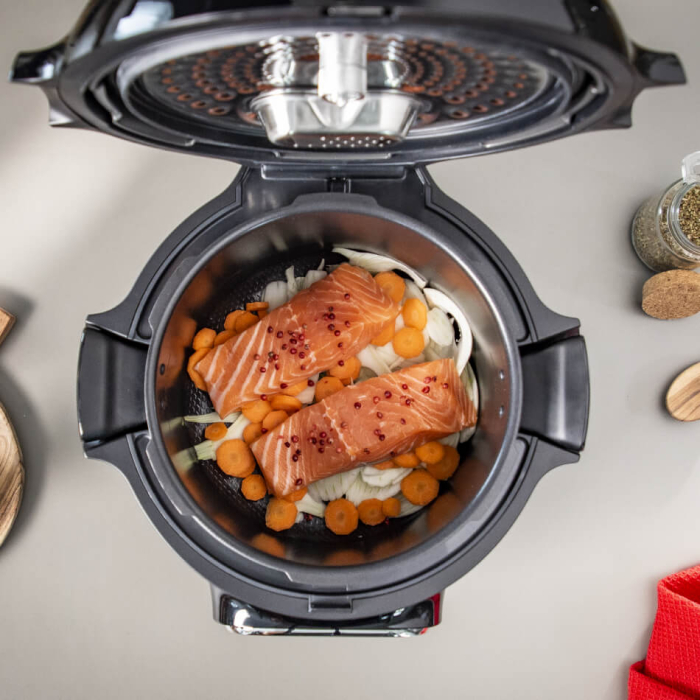 Vas de gatit Tefal Cook4Me XA602011, 6 L, compatibil cu aparatele de gatit multicooker Cook4Me Touch CY912xx, invelis antiaderent, negru [2]