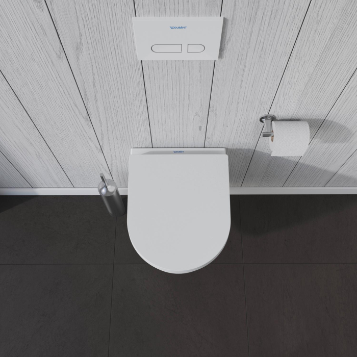 Vas WC Duravit 2530090000, Me by Starck, montaj suspendat, zona montaj interior, tip clatire jet de apa, alb [8]
