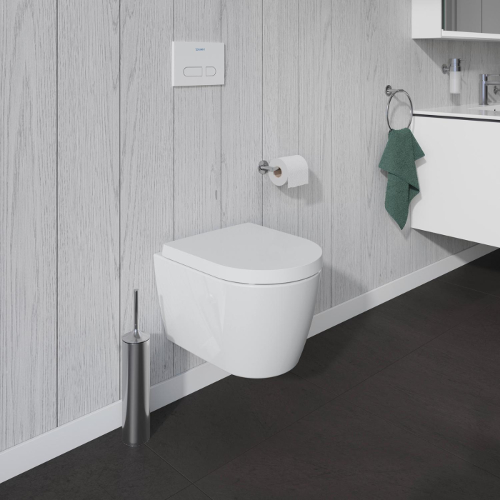 Vas WC Duravit 2530090000, Me by Starck, montaj suspendat, zona montaj interior, tip clatire jet de apa, alb [3]