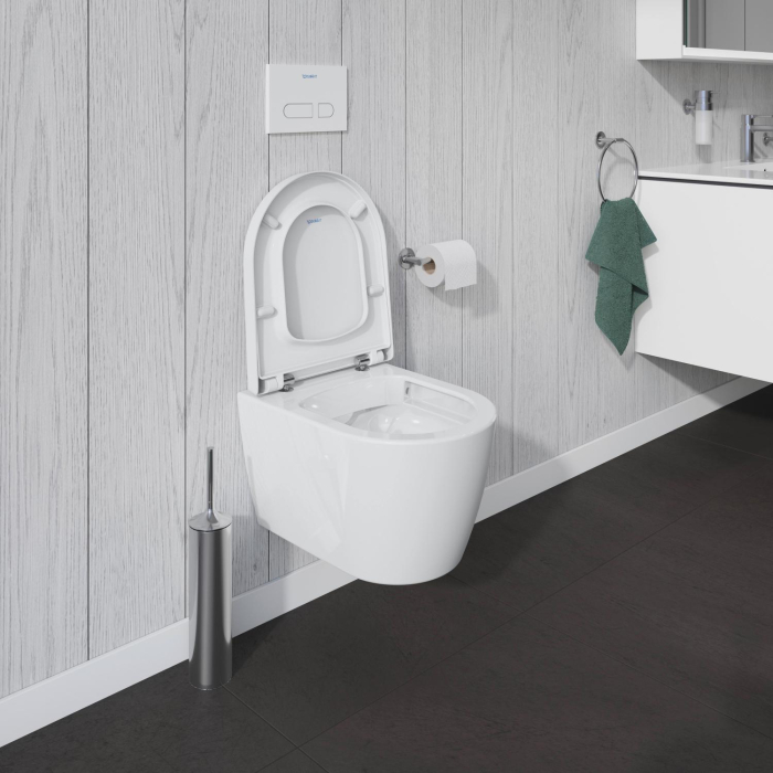Vas WC Duravit 2530090000, Me by Starck, montaj suspendat, zona montaj interior, tip clatire jet de apa, alb [5]