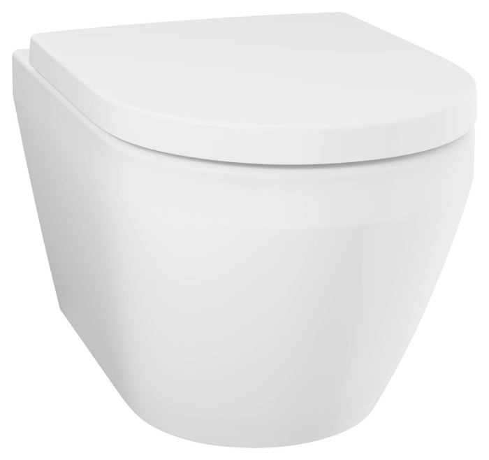 Vas WC Grohe 102510SH00, New Euro Ceramic, suspendat, rimless, capac SoftClose, alb [4]