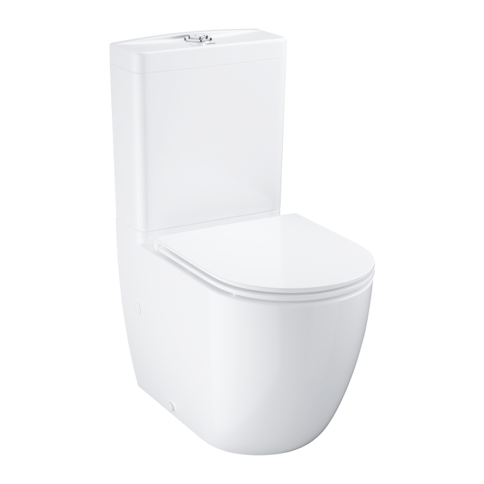 Vas WC Grohe 39910000, Bau Ceramic, montaj pe podea, tip clatire jet de apa, tip evacuare verticala, orizontala, alb [10]