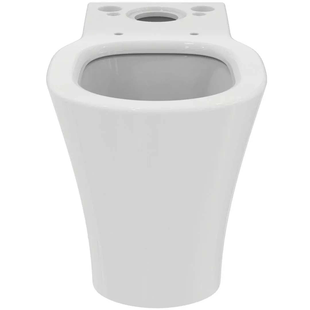 Vas WC Ideal Standard Connect Air E013701, montare pe podea, evacuare orizontala, pentru rezervor aparent, Aquablade, alb [3]