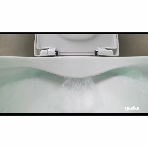 Vas WC pe pardoseala Gala Emma Square Rimless BTW alb lucios [3]