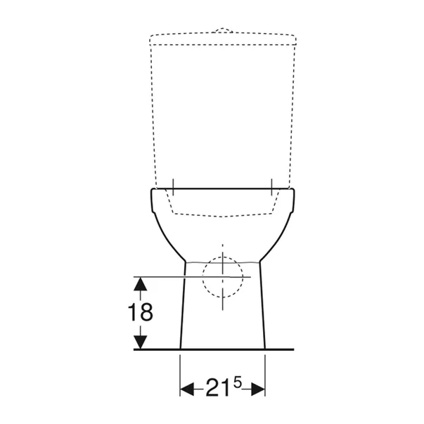 Vas WC pe pardoseala Geberit Selnova Rimfree alb lucios [4]