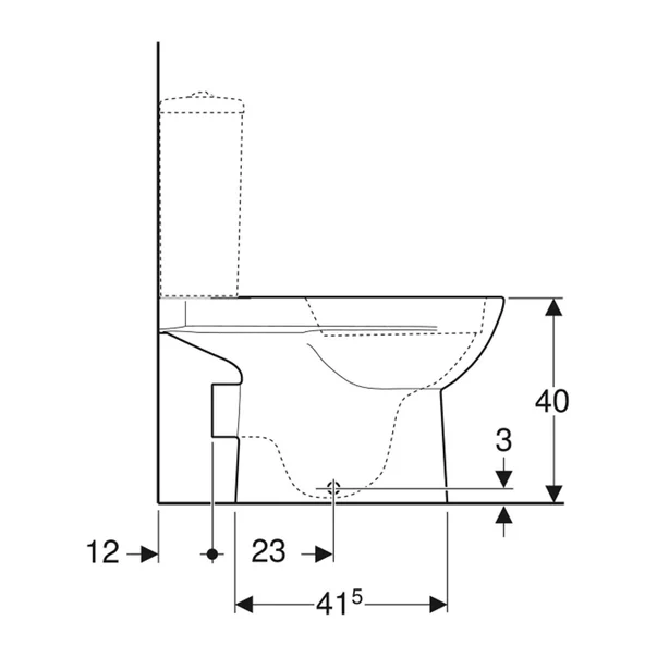 Vas WC pe pardoseala Geberit Selnova Rimfree alb lucios [5]
