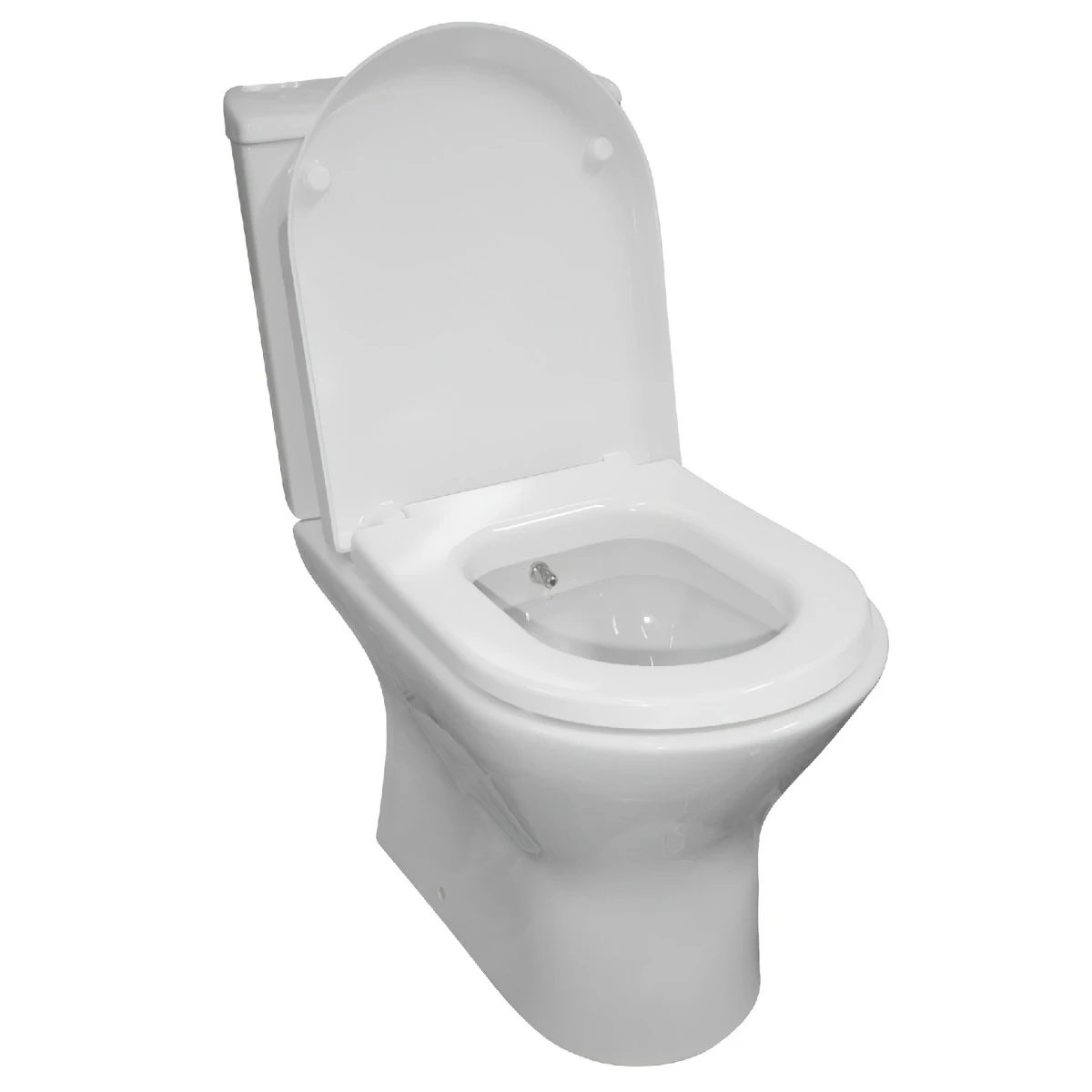 Vas WC Roca A34264T000, Nexo, montaj pe podea, tip clatire jet de apa, tip evacuare verticala, orizontala, alb [2]