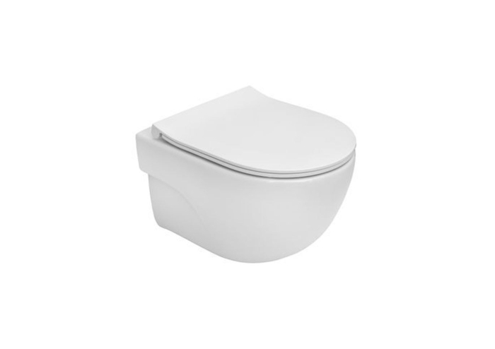 Vas WC Roca A346244000, Meridian, montaj suspendat, tip clatire jet de apa, tip evacuare orizontala, alb [3]