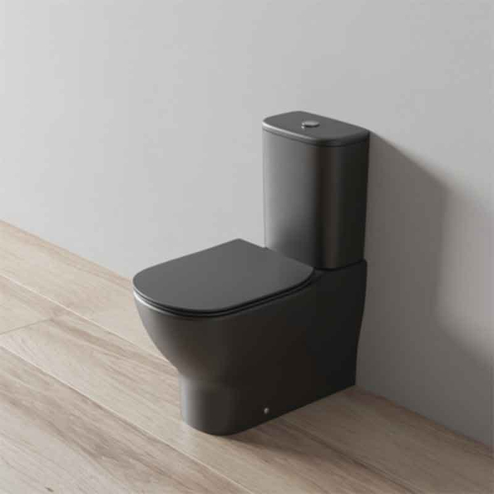 Vas Wc stativ Ideal Standard, Tesi AquaBlade®, back-to-wall, negru mat [5]