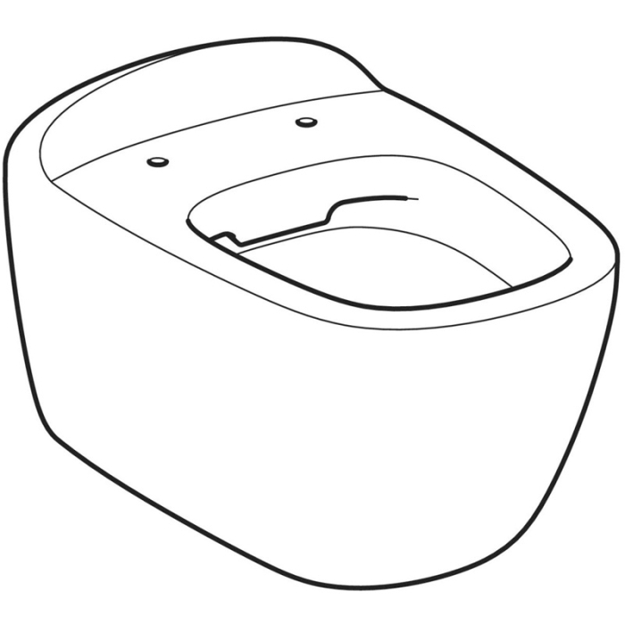 Vas WC suspendat Geberit, Citterio, rimfree, alb [2]