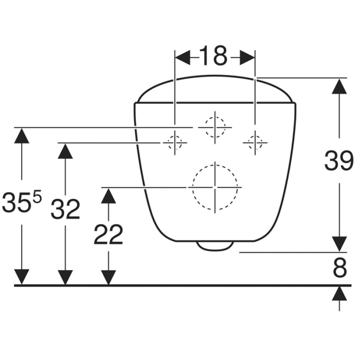 Vas WC suspendat Geberit, Citterio, rimfree, alb [3]