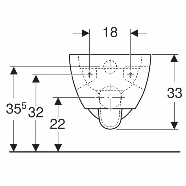 Vas wc suspendat Geberit Selnova Rimfree fara capac alb cu forma partial inchisa [3]