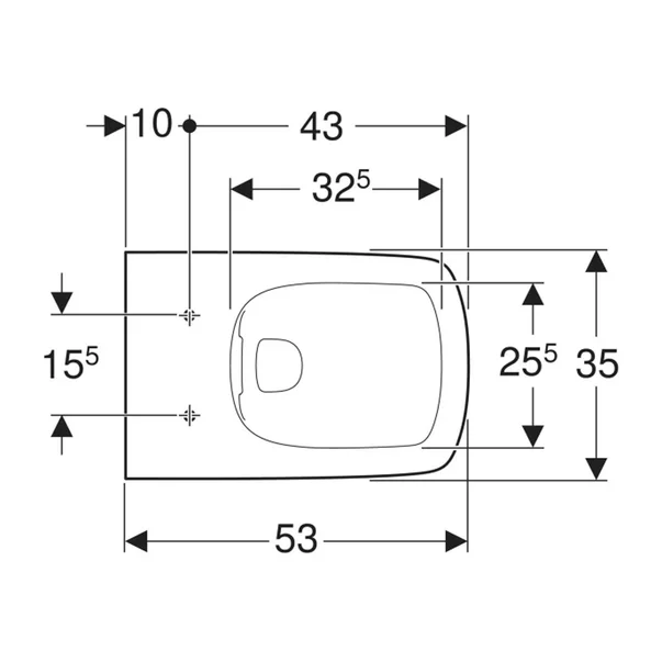 Vas WC suspendat Geberit Selnova Square Rimfree alb lucios [3]