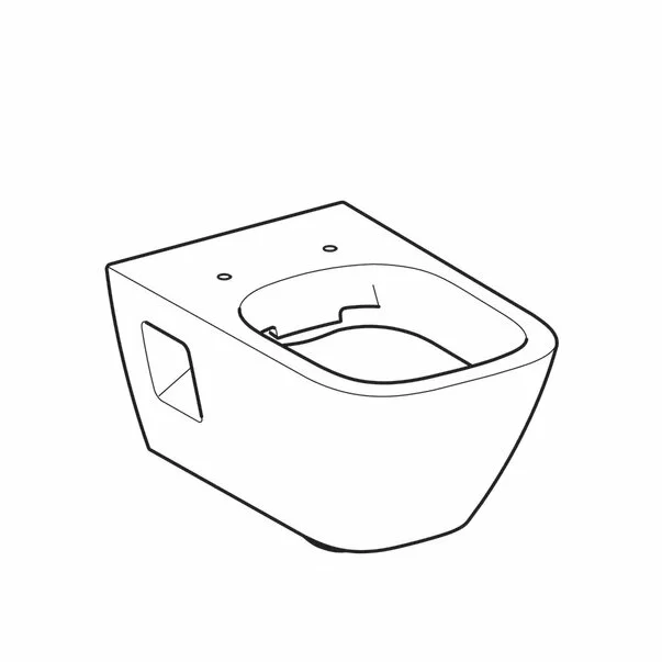 Vas wc suspendat Geberit Selnova Square Rimfree cu spalare verticala [2]