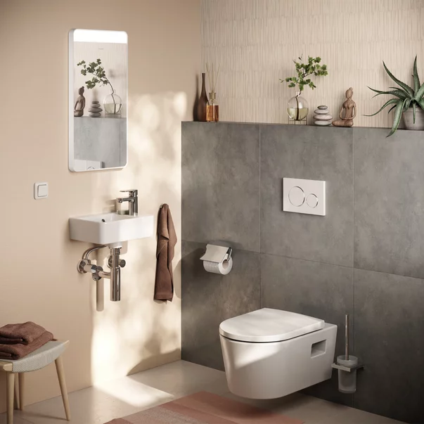 Vas WC suspendat Hansgrohe EluPura Original S AquaChannel Flush alb cu capac [6]