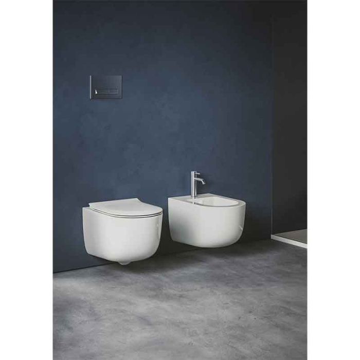 Vas WC suspendat, Hatria, Fusion, compact, alb [2]