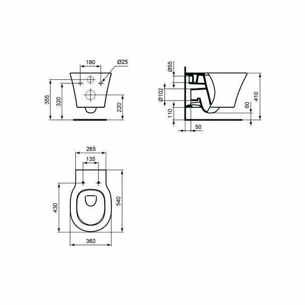 Vas wc suspendat Ideal Standard Connect Air AquaBlade [9]