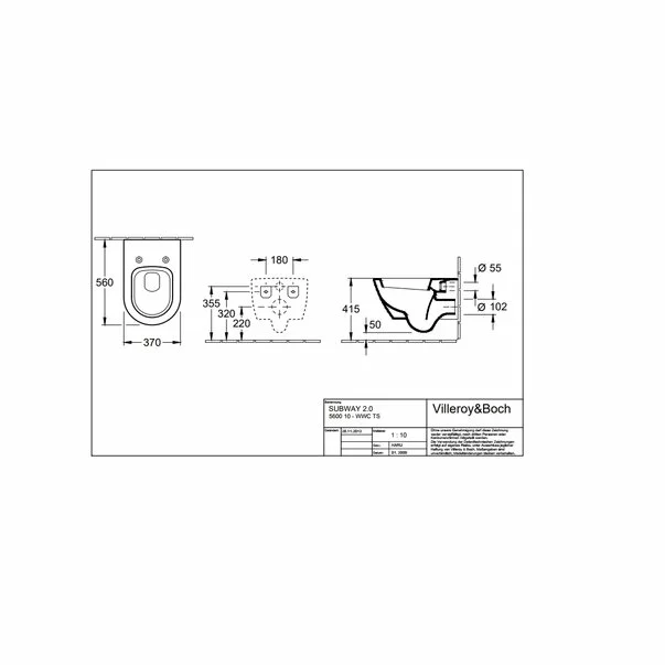 Vas wc suspendat Villeroy&Boch Subway 2.0 [4]
